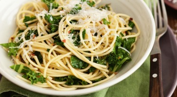 Kelkáposztás spagetti