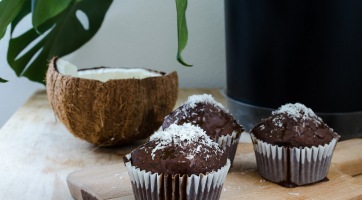 Kókuszos-csokis muffin