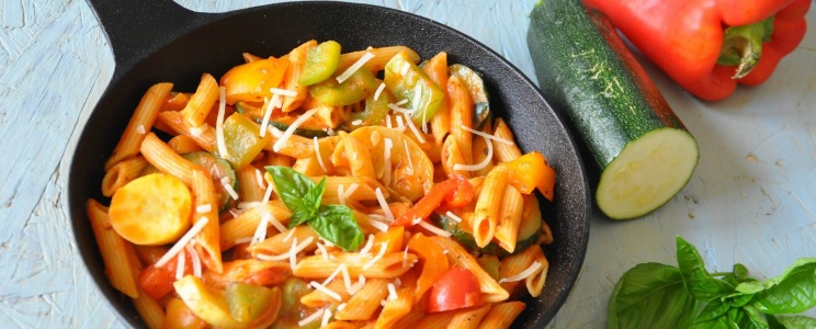 Lecsós-tejszínes penne