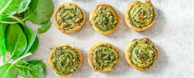 Medvehagymás pesto csiga