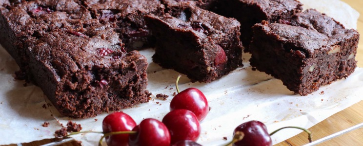 Meggyes brownie