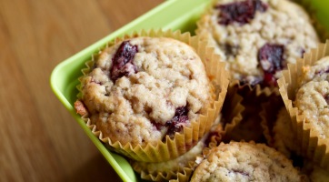 Meggyes muffin