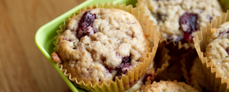 Meggyes muffin