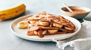 Mogyoróvajas-banános quesadilla