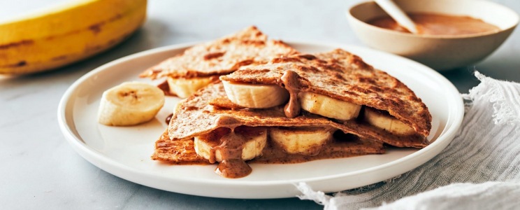 Mogyoróvajas-banános quesadilla