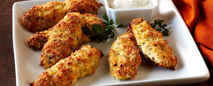 Parmezános csirkefalatkák