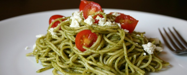Pestós spagetti