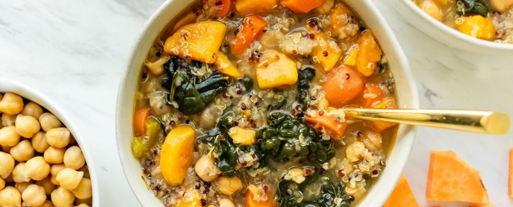 Quinoa zöldségleves
