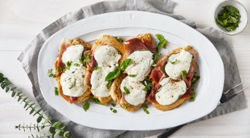 Sonkás-mozzarellás csirkemell