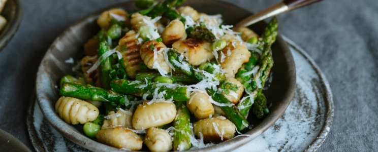 Spárgás gnocchi