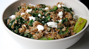 Spenótos bulgur