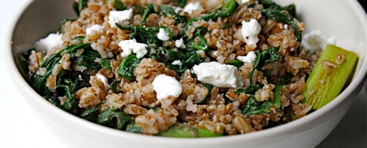 Spenótos bulgur