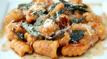 Sütőtökös gnocchi