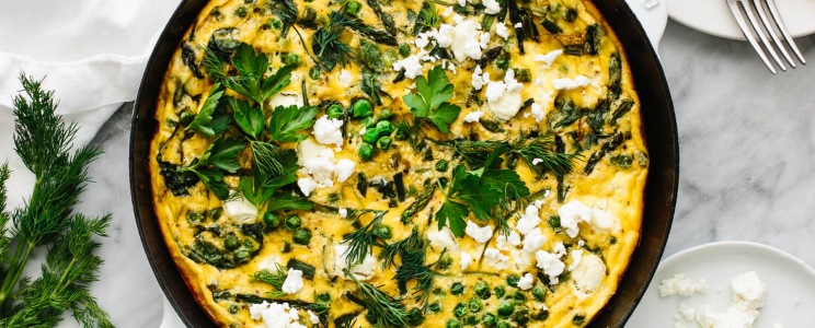 Tavaszi zöldséges frittata