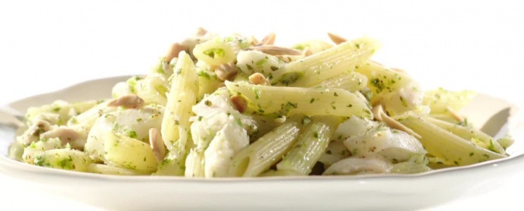 Tejszínes harcsa penne