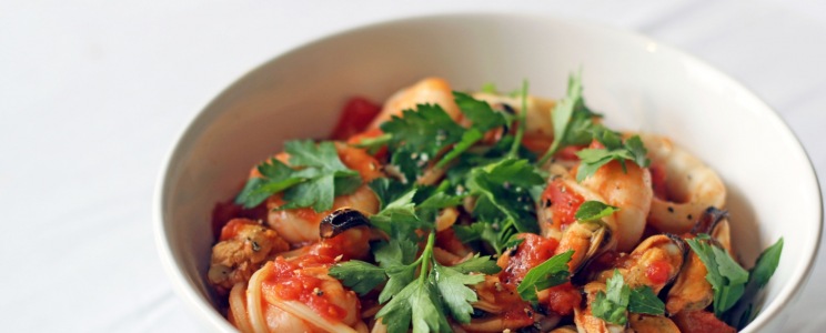 Tenger gyümölcsei spagetti