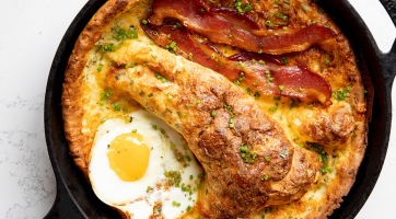 Tojásos-baconös dutch baby