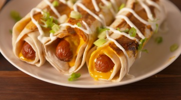Tortilla hot-dog