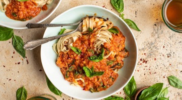 Vegán lencsés bolognai