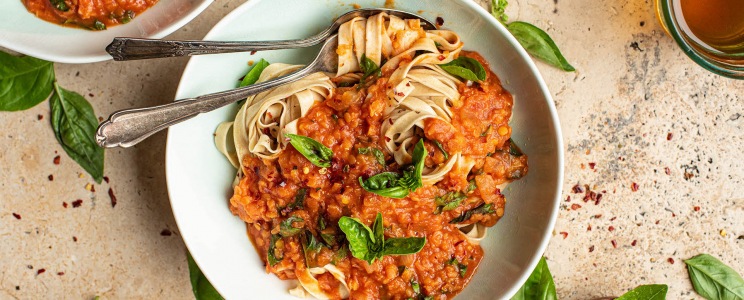 Vegán lencsés bolognai