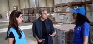 Ben Stiller Lengyelországba utazott, hogy ukrán menekültekkel találkozzon
