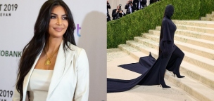 Kim Kardashian így festett a szado-mazo maszkja alatt