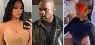 Ye West egy Kim Kardashian hasonmással sétálgat