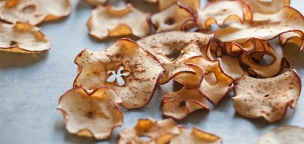 Cukormentes házi almachips