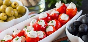 Fetával töltött paprika - antipasto