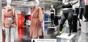 Az Oxford streeten plus size próbababák állnak