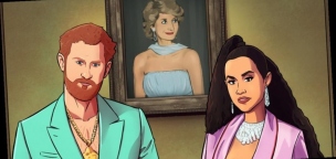 Egy illusztrátor furcsa rajzot készített Harry hercegről és Meghan hercegnéről