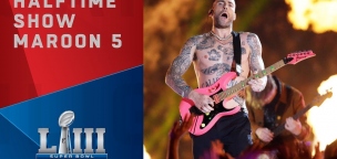 Óriási bulit csapott a Maroon 5 az 53. Super Bowl félidejében